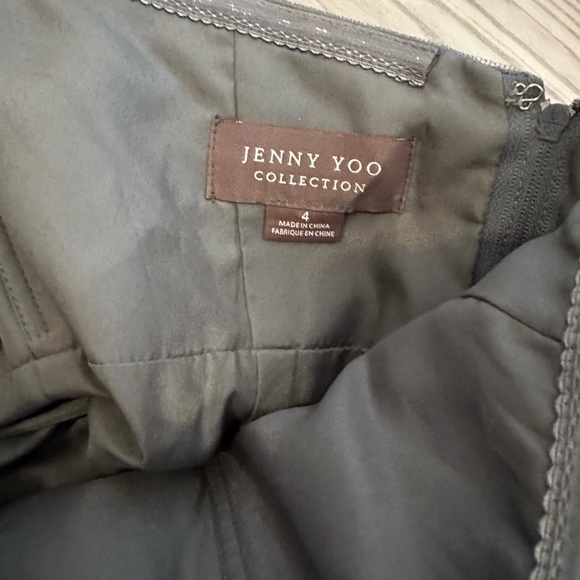 Jenny Yoo Collection Gray Formal Strapless Dress - Picture 8 of 9